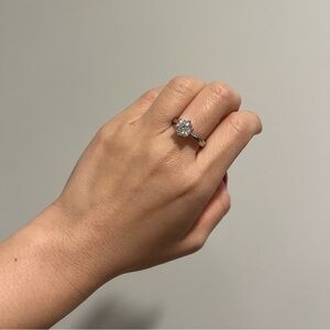 NEW Diamonique Engagement Diamond Ring